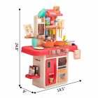 Kids Pretend Kitchen Play Set Toddler Cooking Learning Toy W lights And Sounds