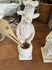 Pig Chef Figurine Statue Wearing Tall Chef Hat And Chef Coat Decor