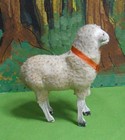 Germany 3 1 2  Tall Putz Wooly  Sheep  - Stick Legs  German