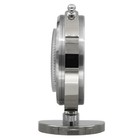 Seiko World Time Globe Desk Table Clock Silver Tone Qhg106slh Qhg106s New