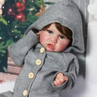 22in Realistic Reborn Baby Dolls Vinyl Silicone Newborn Doll Real Girl Gift Xmas