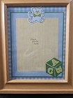 New Blue Baby Boy Teddy Bear   Abc Block Picture Frame Blue  Yellow  Green Color