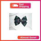 Multi Layers School Uniform Plaid Bow For Girls plaid Button On Center back To S