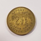 1947 Belgian Congo 2 Francs - Xf-au Original Luster - Km28 - Sku-q4991