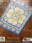 Wonderart Latch Hook Kit Heart   Flowers Rug 20   x27    New