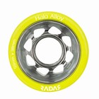 Riedell Skates Radar Halo Alloy 59mm Indoor Skate Wheels - 91a Yellow Color