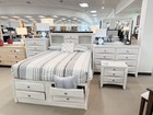 New Sleek White Storage Queen King 5pc Bedroom Set Modern Furniture Bed d m n c