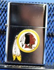 Zippo Washingron Redskins Lighter With Case Nos Mint