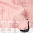 Rquite Car Seat Cover Baby  Carseat Covers Girl Boy  Breathable Muslin Cotton  L