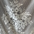 Vintage Sears Lace Curtain Panels Drapes Set 2 Cottagecore Romantic 80  X 59 