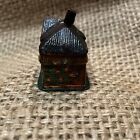 Vintage House With Trellis Figural Celluloid Tape Measure Cottage Chimney Rare