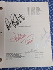 War Of The Roses 1989 Signed Script Douglas Turner Devito Leeson Gracie Films