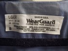 Wearguard Blue Work Shirt L Short Sleeve Button Front Graphic Back