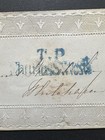 Great Britain Qv 1d Penny Red Lace Ladies Envelope  Fantastic Piece   