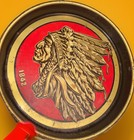 Vintage Iroquois Indian Head Beer   Ale Metal Serving Tray 13-1 2   