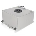 40l 10gallon Aluminum Fuel Surge Cell Tank Fitting Sensor Foam Inside Silver Us 