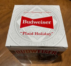 Budweiser Plaid Clydesdale Holiday Stein 2021 Limited Edition Beer Cup New