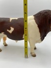 Breyer Simmental Bull Chestnut Brown White Cow No  386 6 5  X 12  Horns Cattle