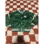 Celtics Green Satin Varsity Jacket