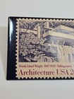 Frank Lloyd Wright Usa 20c Stamp Fridge Magnet Fallingwater Mill Run Pa Rare