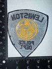 Vintage Lewiston Maine Me Police Shoulder Patch Obsolete Embroidered