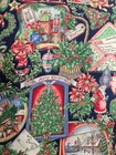 Lot Of 1 5 Yards Christmas Greetings Cotton Fabric