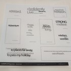 Lot 9 Completequotes Scrapbook Paper 12x12 B w Vellum Sayings Phrases Vtg