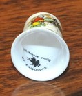 Exquisite  wales  Fine Bone China Small White Collectible Souvenir Thimble 