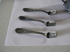 3 Beautiful Original Antique Alpaca Silver Open Salt Cellars W Spoons   Liners