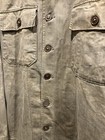 Vintage 40s Wwii Us Army Military Hbt Twill Fatigue Shirt Od-7 Medium 21 5x26