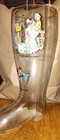 Vintage Authentic 2l German Beer Glass Boot Naughty Comic 1965 