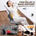 3 In 1 Electric Lumbar Support Pillow Smooth Spine Triple Fusion Back Massager