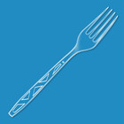 Basics Disposable Clear Plastic Forks  Premium Quality  100 Count  Large Pack