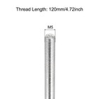 Fully Threaded Rod M5 X 120mm 0 8mm Thread Pitch 304 Stainless Steel Right Ha   