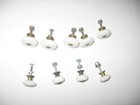 9 White Porcelain Drawer Knobs   Pulls 2 Sizes