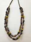 Vintage Venetian Millefiori African Trade Bead Necklace     Double Strand 