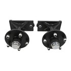 Pair 5 X 5 5 Lug 7000lb Shipping Container Wheels  Bolt-on Spindle Kit New