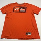 Virginia Tech Hokies Shirt Mens Xl Orange Ncaa Football Nike Graphic Tee