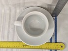 Pottery Barn Great White 12 Oz Coffee Cappuccino Cup   Saucer Porcelain