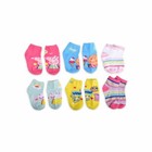 6 Pairs Peppa Pig Baby Toddler Girl Safety Toes Socks With Lining Sz 2t-4t  s2 