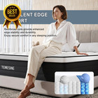 14  Queen Hybrid Mattress Pocket Spring Gel Memory Foam Medium Firm Black