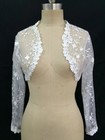 Wedding Bride Jacket Long Sleeves Lace Appliques Elegant Bridal Boleros