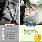 Travel Pillow For Kids   Adults  Head And Neck Support For Road Trips  Gray