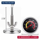 2 Pack Bbq Grill Temperature Gauge  2-3 8 Inch Barbecue Charcoal Smoker Grill Th