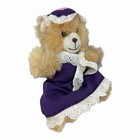 Fuzzy Friends Plush 8 Inch Light Brown Teddy Bear Stuffed Animal Toy With Outfit