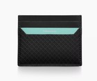 Tiffany   Co  Square Black Leather    t    For Tiffany Business Card Holder Wallet