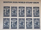 Authentic New Us Boston 2026 World Stamp Show Forever Stamp Scott  6029-6030