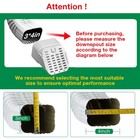 3 x4  Type-a Gutter Downspout Connector  Outlet Filter And Leaf 3 x4   White 