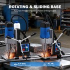 Zelcan 1550w Magnetic Drill Press With 11 Drill Bits Forward reverse Drilling