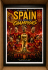 Framed Spain 2026 Fifa World Cup Champions Poster 15 X 20 Inch Spain Cup Champs
